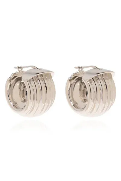 Ferragamo Salvatore  Gancini Earrings In Silver