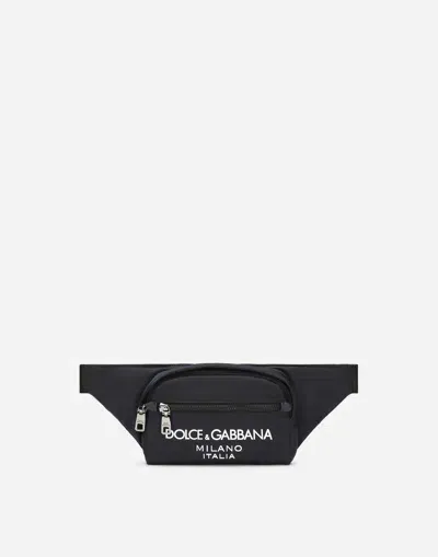 Dolce & Gabbana Small Nylon Belt Bag In ブルー