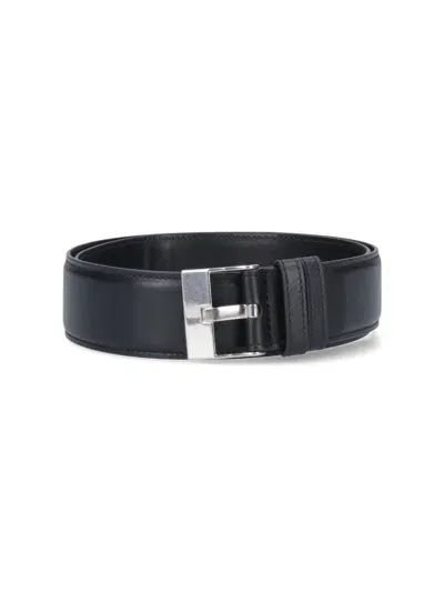 Bottega Veneta Basic Belt In Black