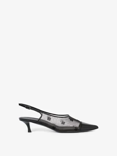 Givenchy Show Slingbacks In 4g Mesh In Black