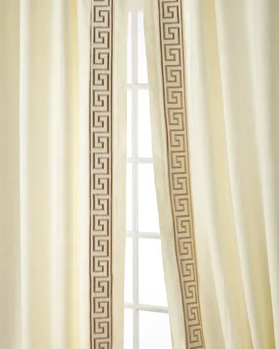 Home Silks Felix Curtain Panels, 108" In Gold