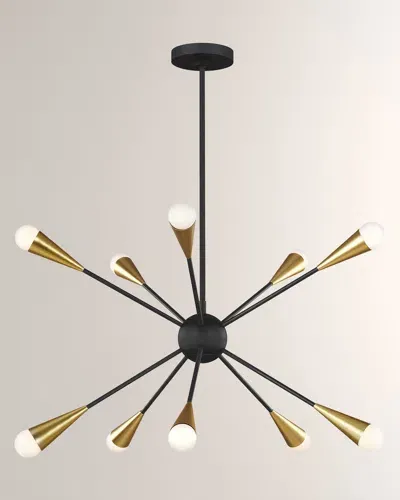 Visual Comfort Studio 10 - Light Chandelier Jax By Ellen Degeneres In Midnight Black