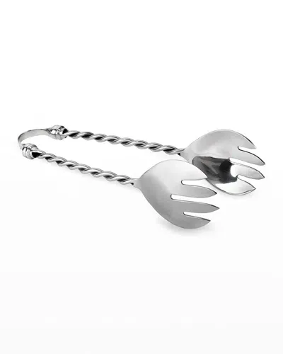 Mary Jurek Paloma Serving Tongs In Stainless Steel