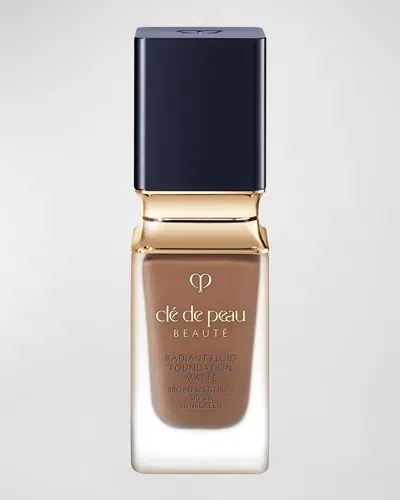 Clé De Peau Beauté Cle De Peau Beaute Radiant Fluid Foundation Matte Broad Spectrum Spf 20 Sunscreen 1.1 Oz. In Oo (rich Deep Ocher With Warm Golden Oli