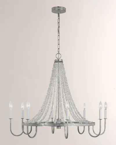 Visual Comfort Studio Leon Large Chandelier By Alexa Hampton In Salt Mist