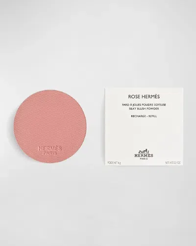 Hermes Rose  Silky Blush Powder Refill In 45 Rose Ombre