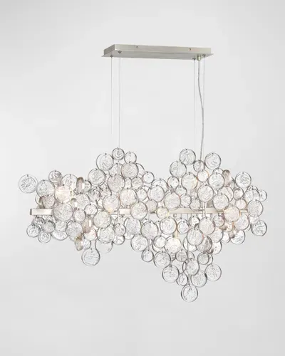 Eurofase Trento 12-light Chandelier, 40" In Silver