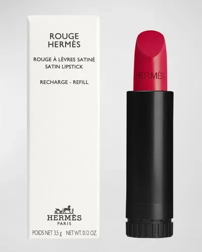 Hermes Rouge  Satin Lipstick Refill In 82 Rouge Vigne