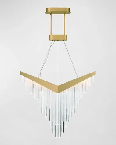 Eurofase Vivien 32" Integrated Led Chandelier In Gold