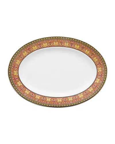 Versace Medusa Platter In Red