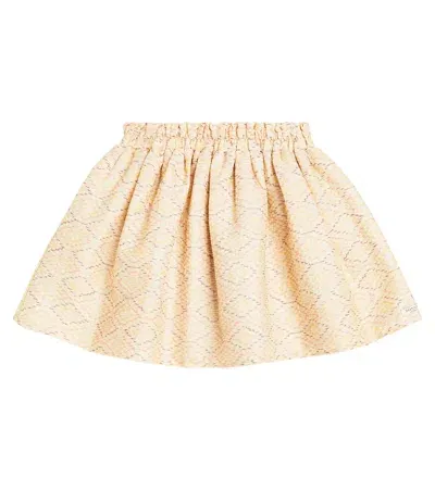 Donsje Kids' Diedee Gathered Skirt In Yellow