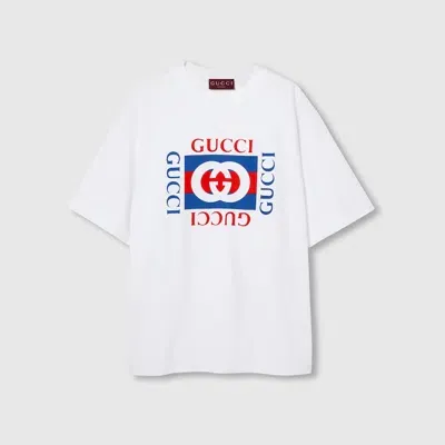 Gucci Cotton Jersey T-shirt With Print In White