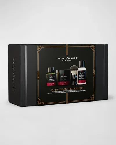 The Art Of Shaving Full Size Kit, Sandalwood In White