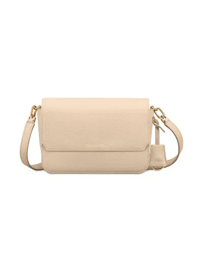 Maison De Sabre Maison De Sabré Medium Leather Flap Bag In Saharan Nude