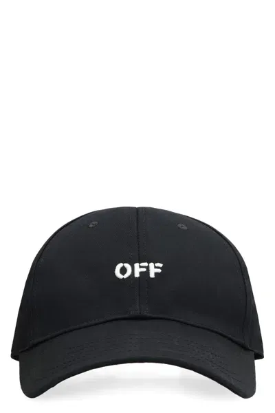 Off-white Logo Baseball Cap In Black