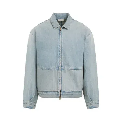 Fear Of God 8th Zip-up Denim Jacket In Grey