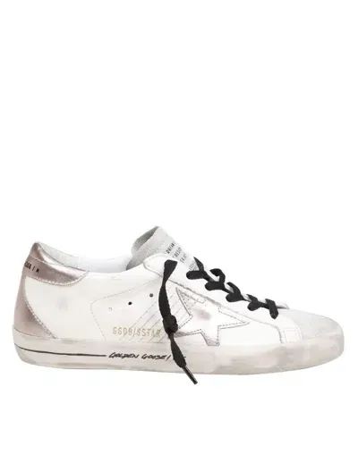 Golden Goose Leather And Suede Sneakers In White