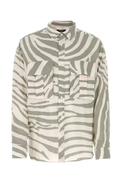 Balmain Shirts In Animal Print