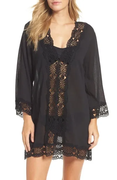 La Blanca Island Fare Cover-up Tunic In Black