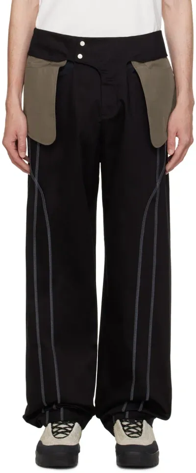 _j.l - A.l_ Black Binate Trousers