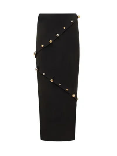 A.w.a.k.e. Octopus Midi Skirt In Black