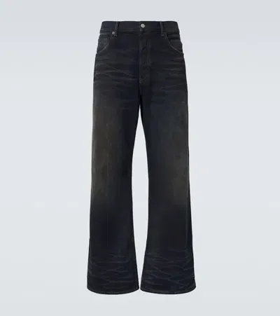 Acne Studios High-rise Wide-leg Jeans In Dark Blue