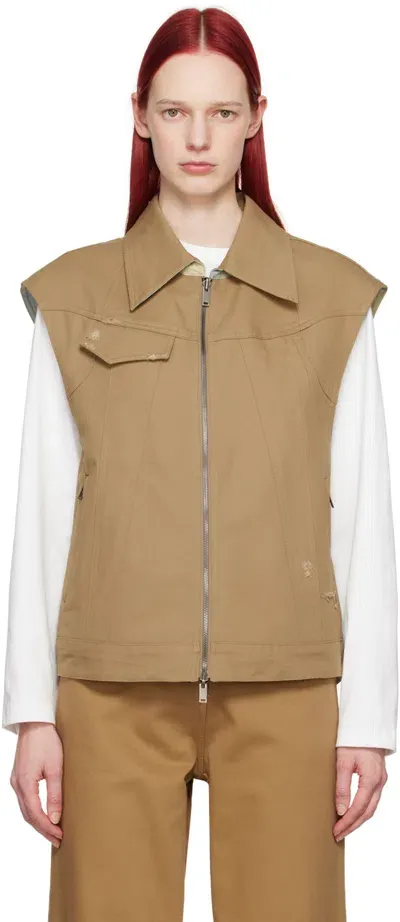 Ader Error Beige Poel Reversible Vest