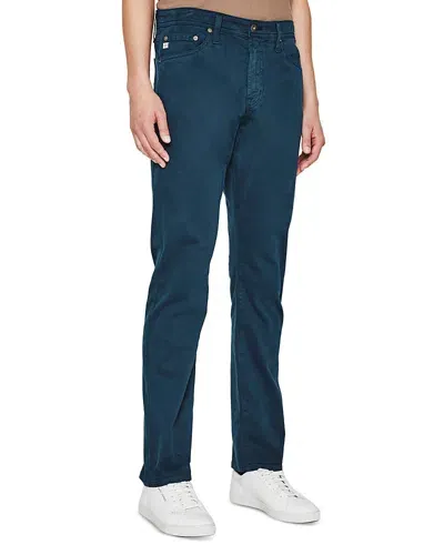 Ag Everett Straight Fit Twill Pants In Atlantic