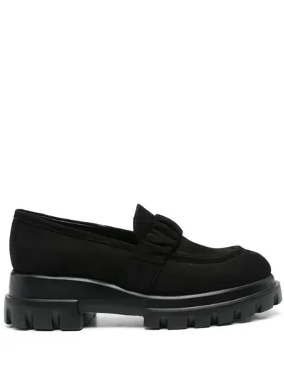 Agl Attilio Giusti Leombruni Celeste Loafers In Black