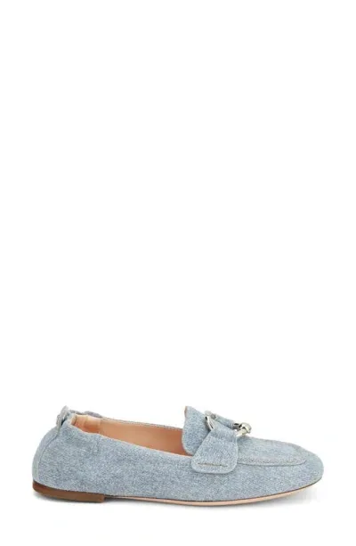 Agl Attilio Giusti Leombruni Sheryl Denim Loafer In Jeans-silver