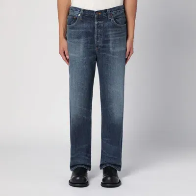 Agolde Blue Washed Jeans In Regenerated Denim