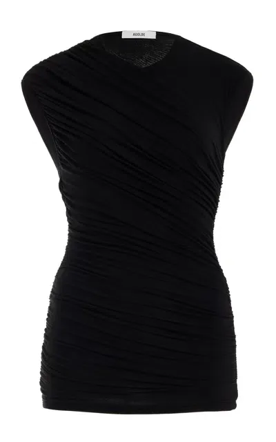 Agolde Ester Twist Tank Black