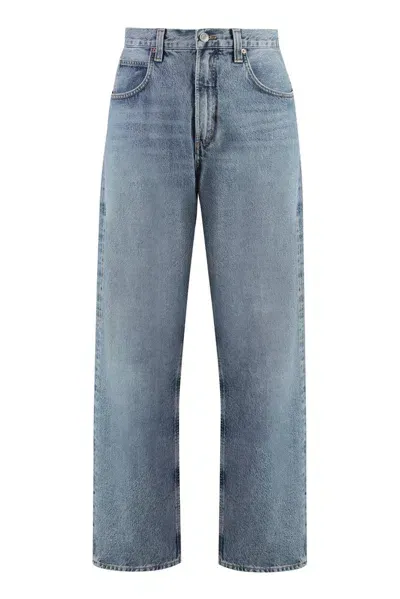 Agolde Fusion Tapered Leg Jeans In Blue