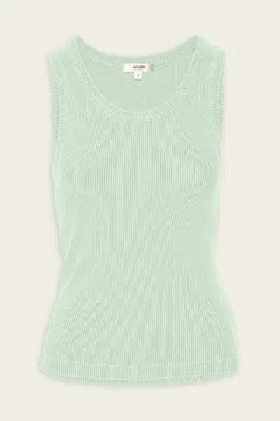 Agolde Poppy Scoop Neck Tank In Mint In Green