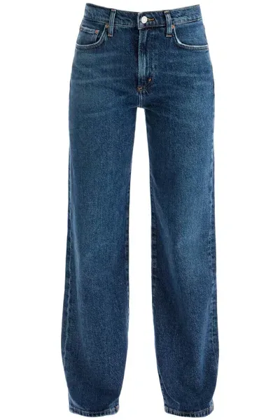 Agolde Straight Harper Jeans For Women In Blue