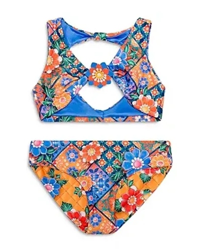 Agua Bendita Girls' Sabrina Tile Two Piece Swimsuit - Little Kid, Big Kid In Multi