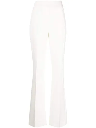 Akris Cotton-blend Twill Flared Pants In White