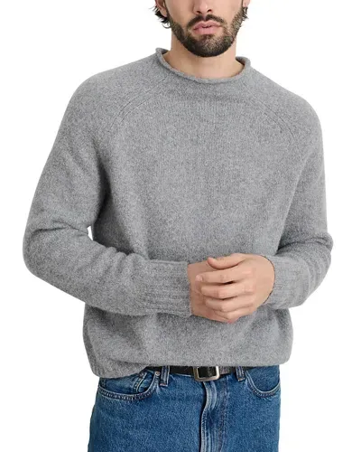 Alex Mill Alex Roll Neck Sweater In Heather Gray