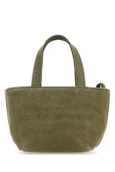 Alexander Wang Army Green Canvas Handbag