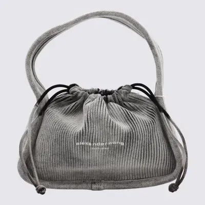 Alexander Wang Asphalt And Black Ryan Satchel Bag In Asphalt/black