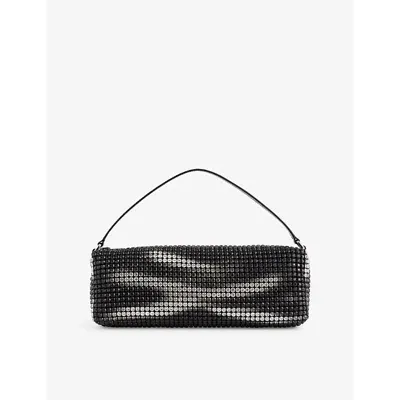 Alexander Wang Black Aged Heiress Flex Leather Top-handle Bag