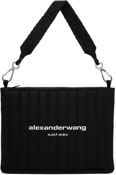 Alexander Wang Black Elite Tech Shoulder Bag In 001 Black