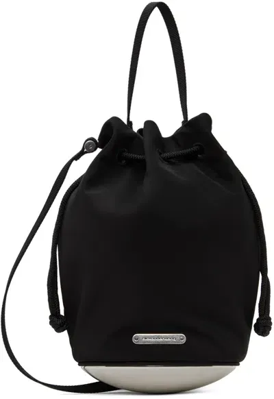 Alexander Wang Mini Dome Nylon Twill Bucket Bag In 001 Black