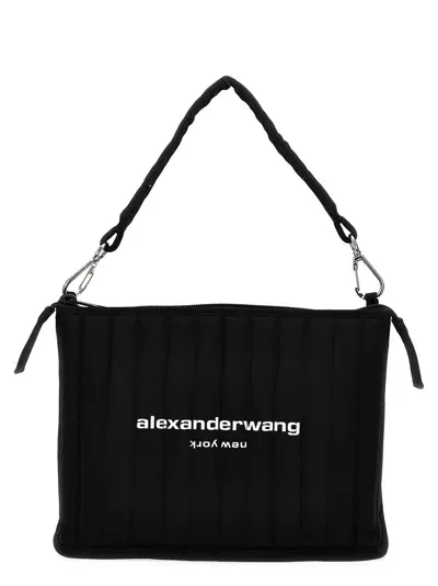 Alexander Wang Black Elite Tech Woven Shoulder Bag