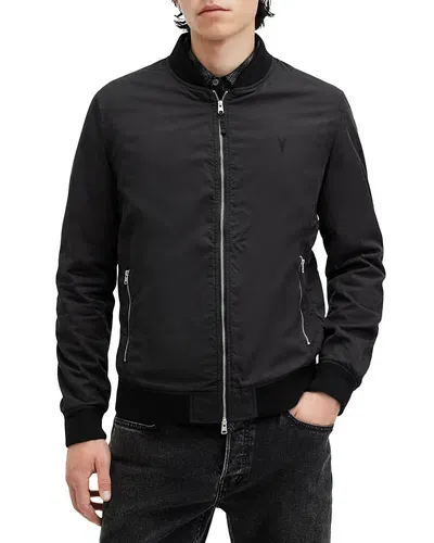 Allsaints Bassett Bomber Jacket In Black