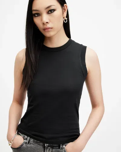 Allsaints Imogen Sleeveless Tank Top In Black