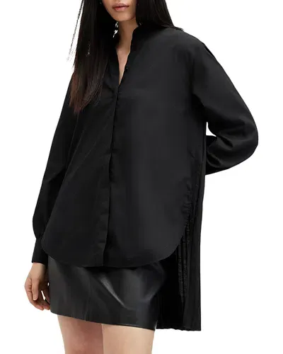 Allsaints Percy Shirt In Black