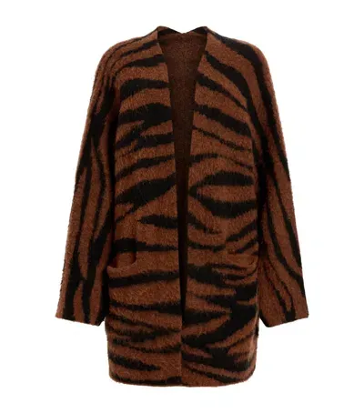 Allsaints Tiger Zoe Cardigan In Brown