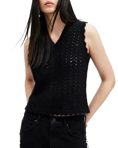 Allsaints Vivian Tank Top In Black