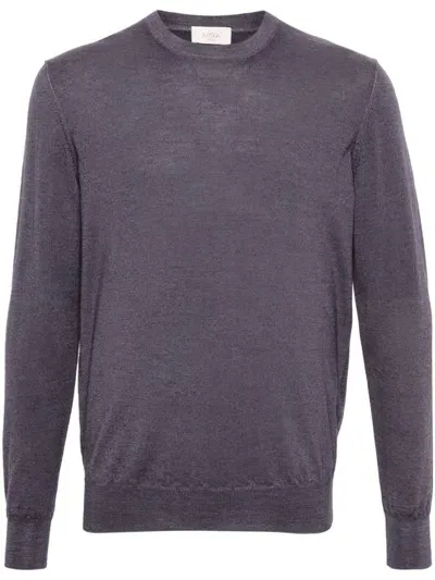 Altea Crew-neck Wool Sweater In Blue